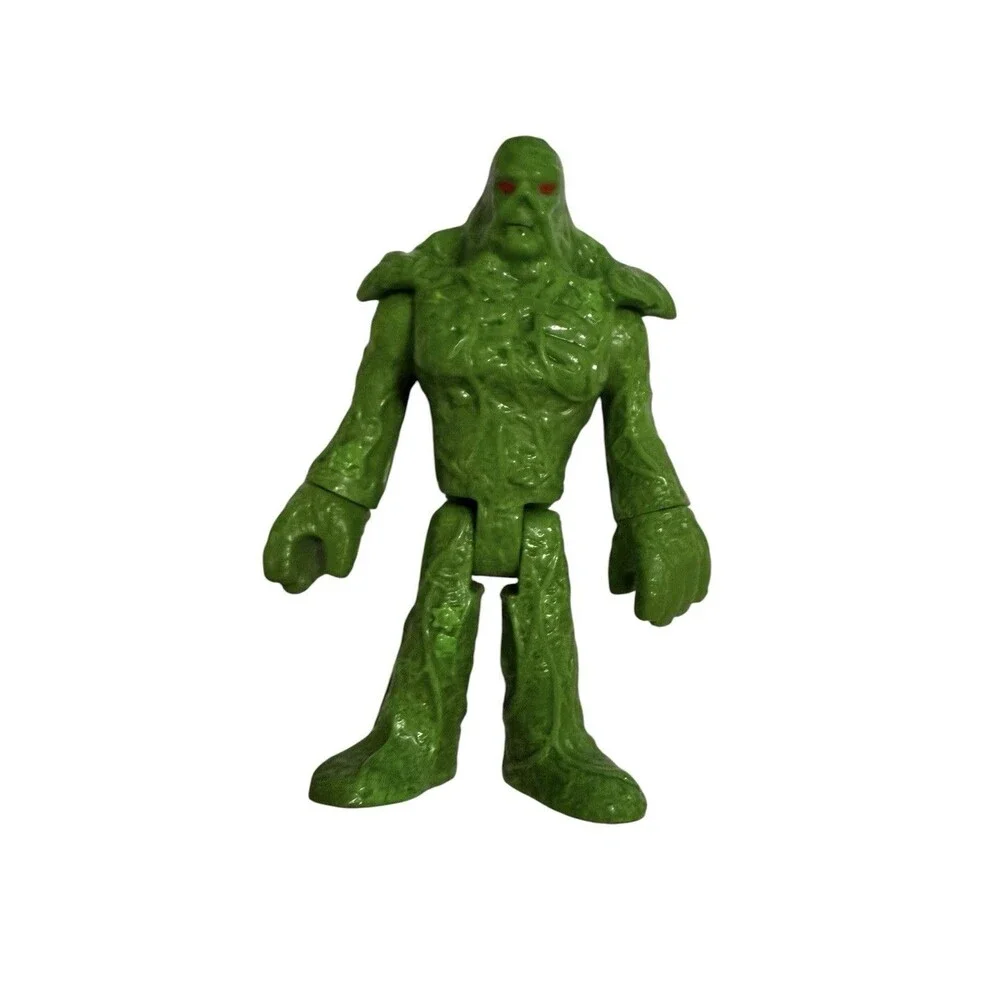 Mixed Lot Of 6 Imaginext Action Figures Batman, Joker, Swamp Thing, Dino Mech